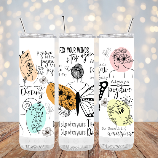 Positive Wings 20 oz. Bluetooth Speaker Tumbler