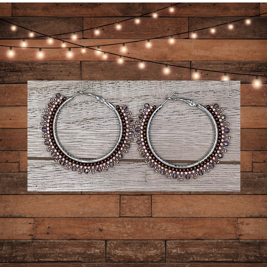 Hoop Beaded Earrings